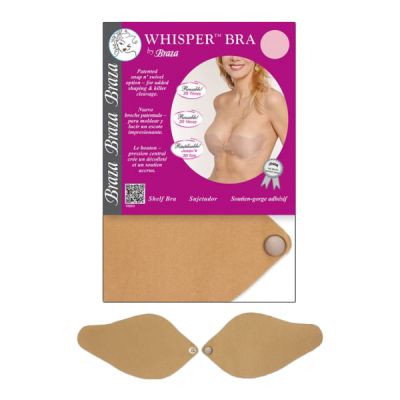 Braza Whisper Bra - Reusable Strapless Shaping Support - Nude