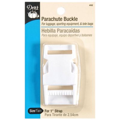 Dritz Parachute Buckle For 1" Strap - White