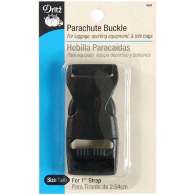 Dritz Parachute Buckle For 1" Strap - Black