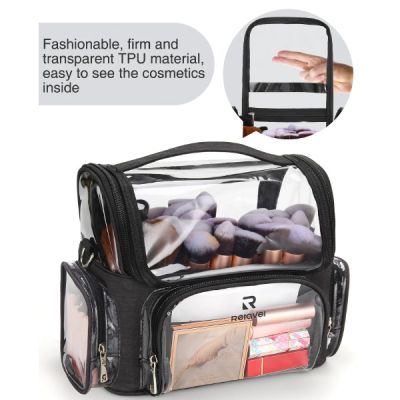 Relavel Makeup Brush Bag XL - PVC - Black